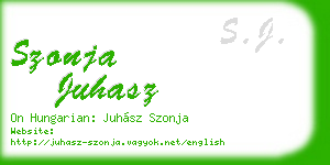 szonja juhasz business card